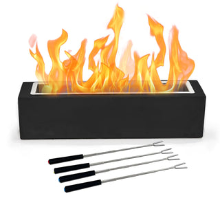 BRIAN & DANY Tabletop Fire Pit Concrete Table Top Firepit...