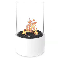 Glass Alcohol Fireplace Table Lamp